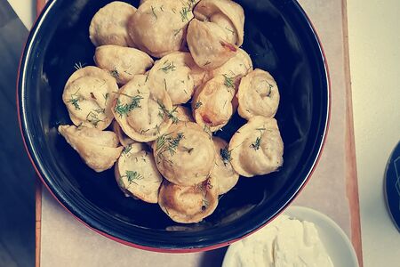 Пельмени домашние отварные 