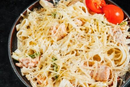 Паста с лососем