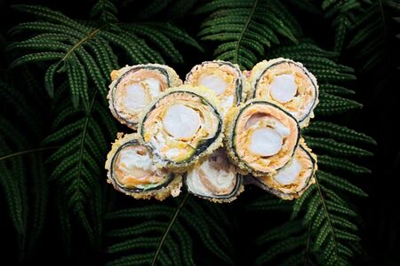 Темпура-ролл Лосось-креветка без риса