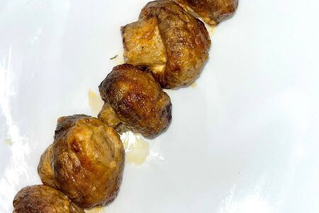 Шампиньоны на мангале