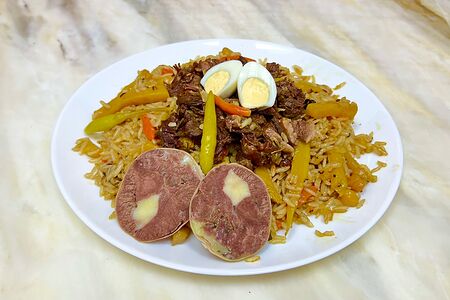 Плов из риса лазер