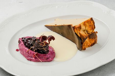 Чизкейк Сгущённое молоко с черной смородиной