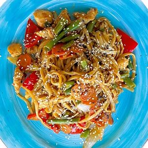 Удон с овощами