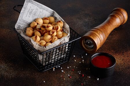 Жареные пельмешки