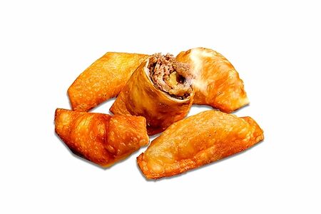 Мини-чебуреки с говядиной и свининой