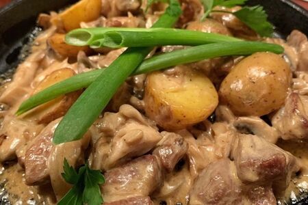 Мясная сковорода