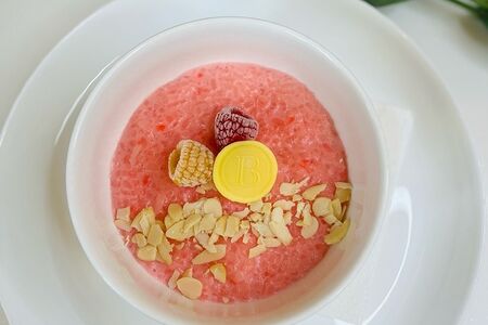 Рисовая каша с матчей