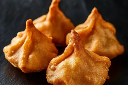 Хинкали с бараниной жареные