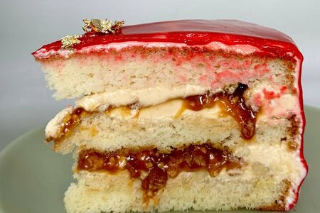 Бананово-карамельный торт