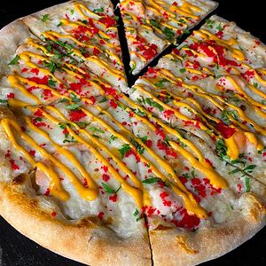 Пицца Сальмоне Бьянко