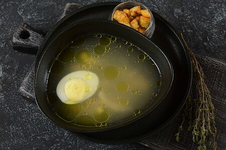 Домашний суп с цыпленком