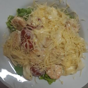 Паста с королевскими креветками