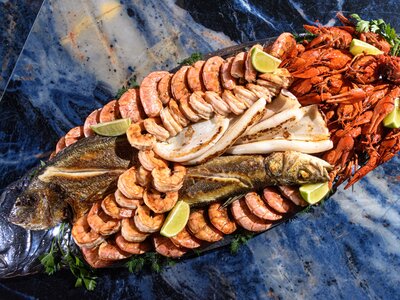 Королевский Гриль сет из морепродуктов 