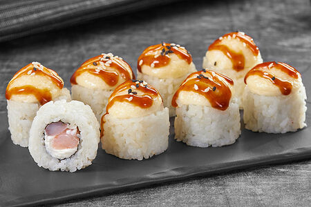 Ролл Пылкая креветка запеченный