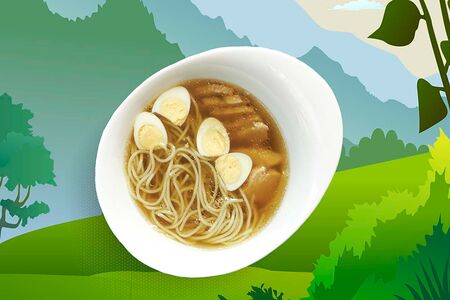 Суп куриный с лапшой