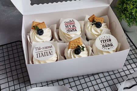 Капкейки для папы, мужа на день отца, день рождения 