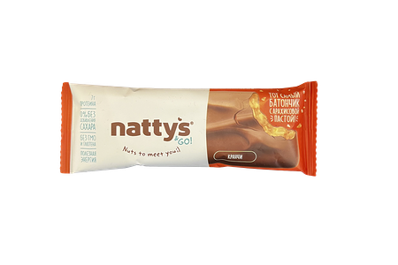 Батончик шоколадный Nattys с арахисовой пастой