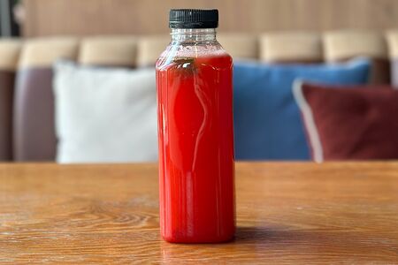 Лимонад Малина с личи собственного приготовления