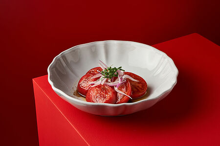 Сладкие узбекские томаты с луком