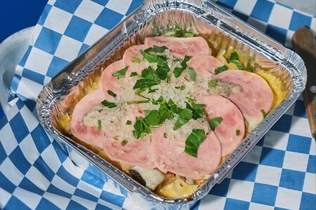 Макароны Ветчина-грибы