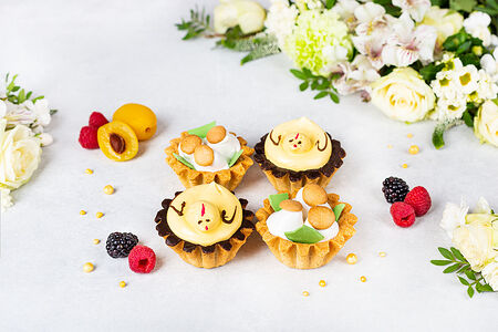 Корзиночка. Птички и грибочки