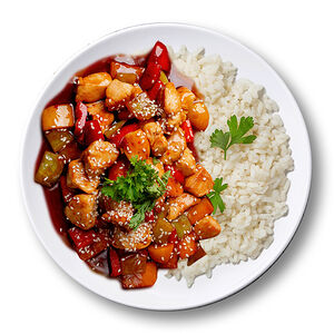 Курица в кисло сладком соусе