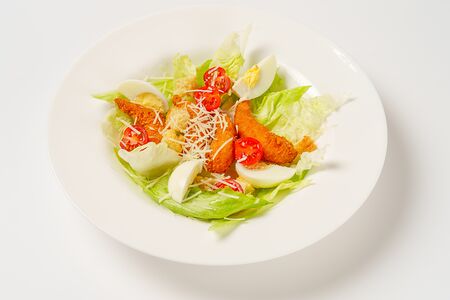 Салат Цезарь с креветкой