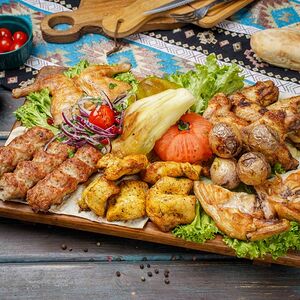 Ассорти шашлыков из мяса птицы