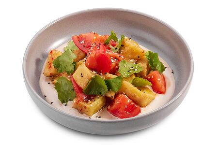 Салат с хрустящим баклажаном