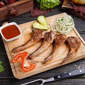 Шашлык из бараньей корейки