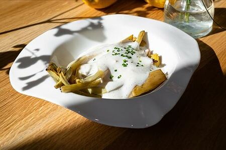 Артишоки с сырным муссом