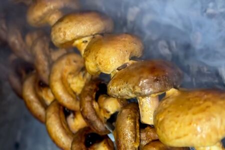 Шампиньоны на углях