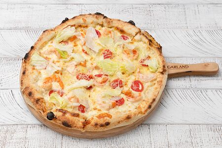 Пицца Цезарь с креветкой