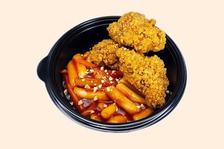 С хрустящей курицей