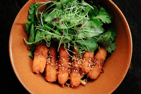 Удон с хрустящей креветкой