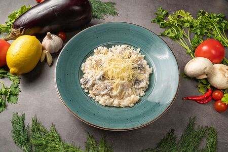 Ризотто с цыпленком и грибами