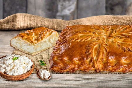Пирог с творогом