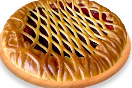 Пирог с творогом и изюмом