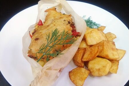 Рыба со шпинатом