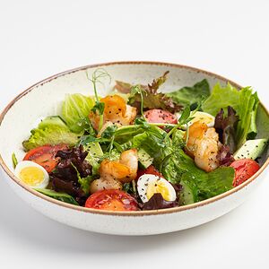 Салат с креветками