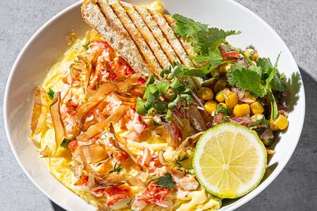 Японский омлет с крабом