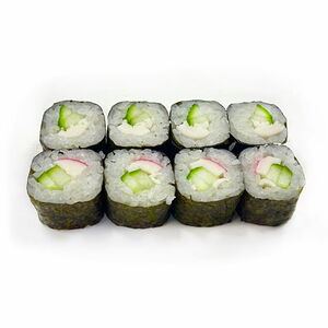 Маки с крабовой палочкой и огурцом