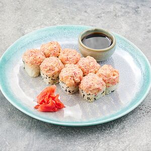 Ролл Фудзияма с лососем