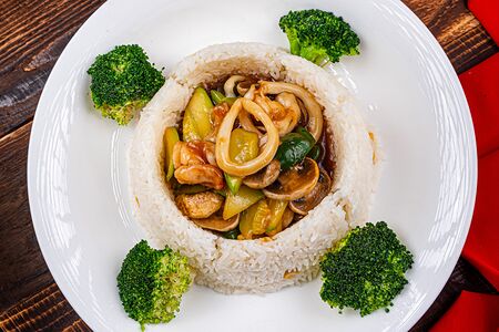 Рис с морепродуктами