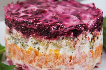 Салат Нори под шубой Веган