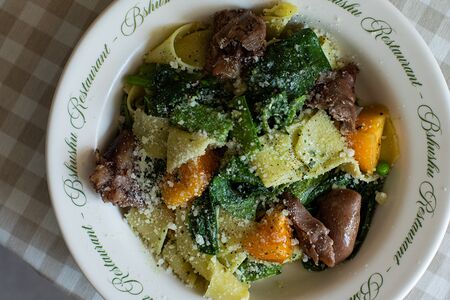 Паппарделле примавера с томленым ягненком