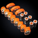 С лососем сет