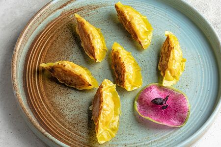 Жареные Гедза с креветками