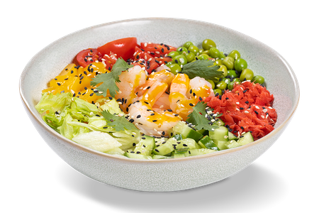 Поке с креветками