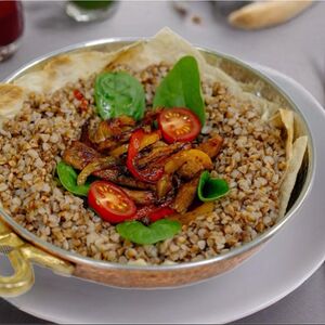 Филе индейки с гречкой